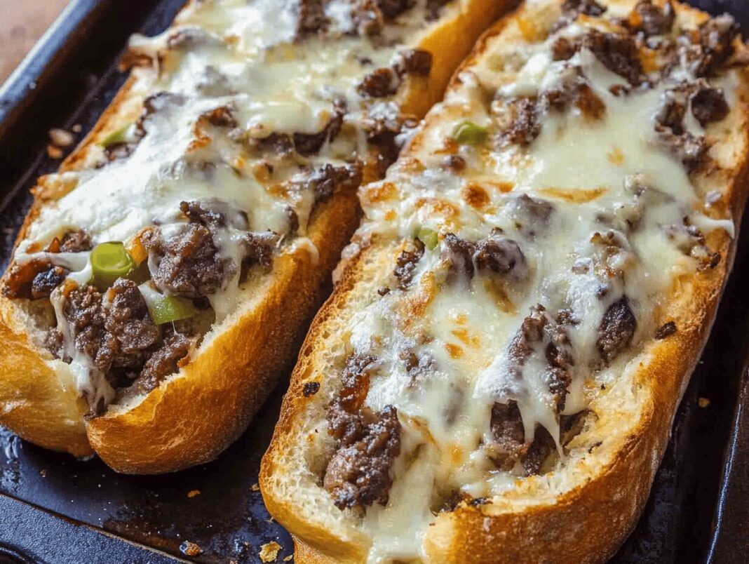 Philly Cheesesteak Cheesy Bread for a Flavorful Experience