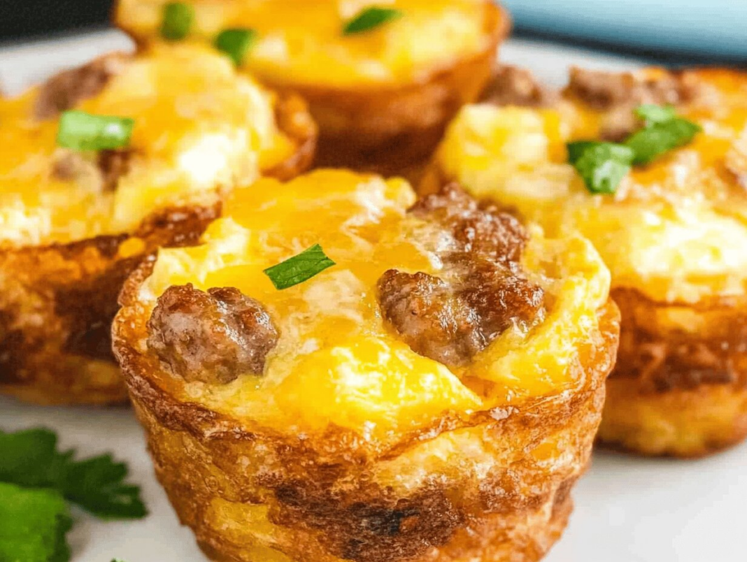 Cheesy Sausage Hash Brown Egg Cups - A Delicious Breakfast Treat