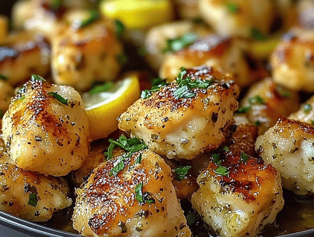 Lemon Garlic Chicken Bites - A Flavorful Delight for Every Occasion