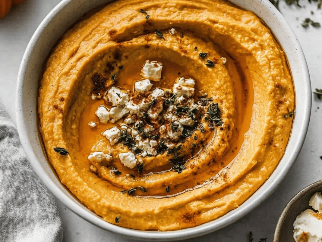 Pumpkin Whipped Feta Dip - A Creamy Autumn Delight to Share